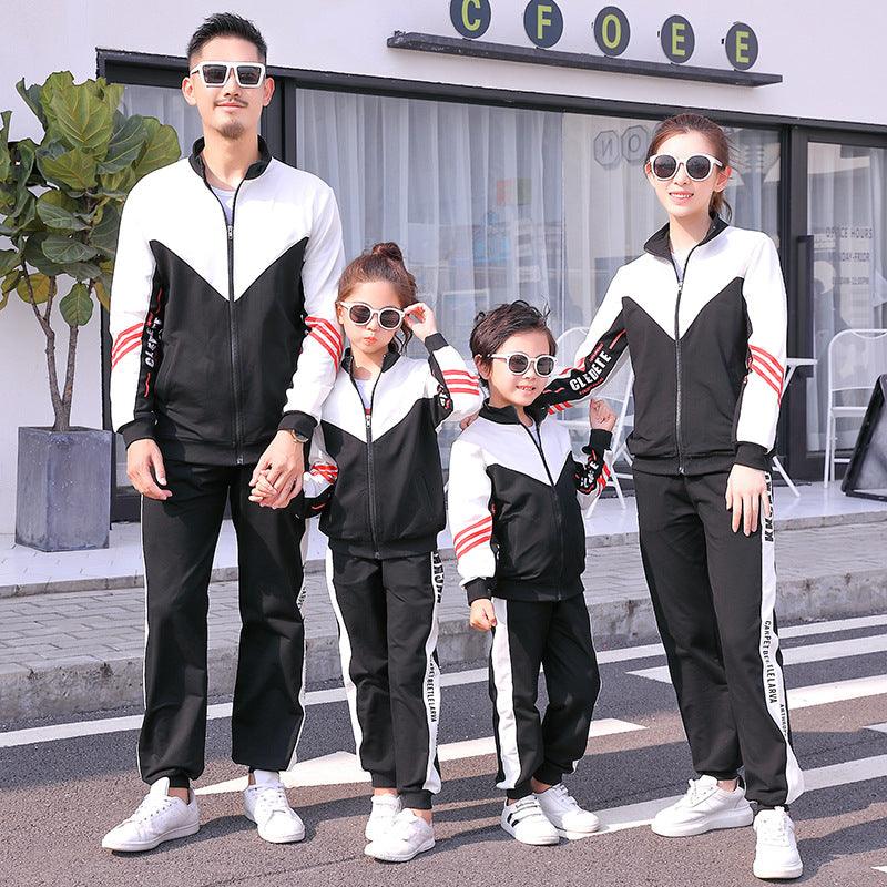 Parent-child Sportswear Mother-daughter Father-son Suit School Uniform - Mithdizonee